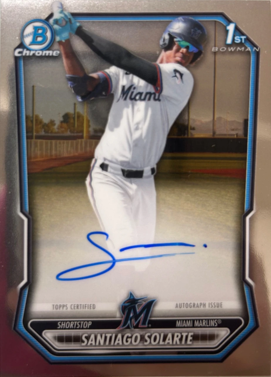 2026 Bowman Chrome Santiago Solarte 1st Bowman Autograph