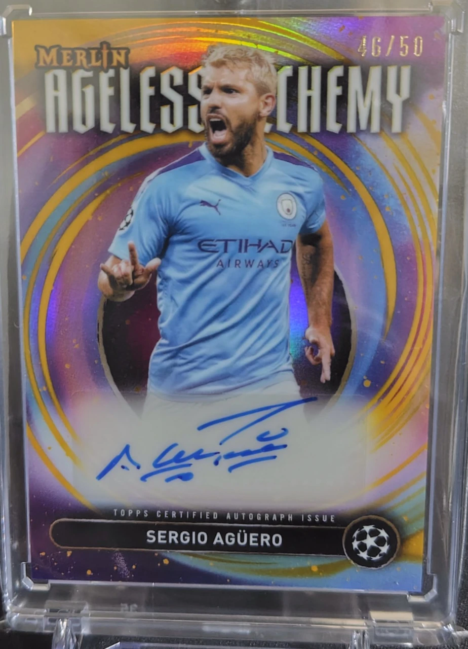 2024-25 Topps Merlin Ageless Alchemy Sergio Agüero Autograph