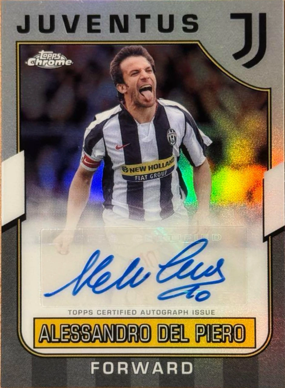 Alessandro Del Piero Topps Chrome Juventus Autograph