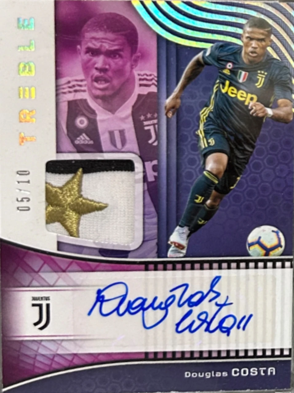 Douglas Costa  Panini Treble Patch Autograph