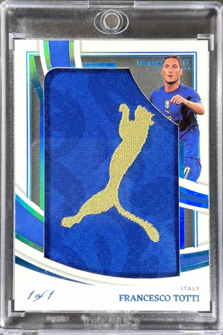 2022-23 Panini Immaculate Soccer Francesco Totti Brand Logos