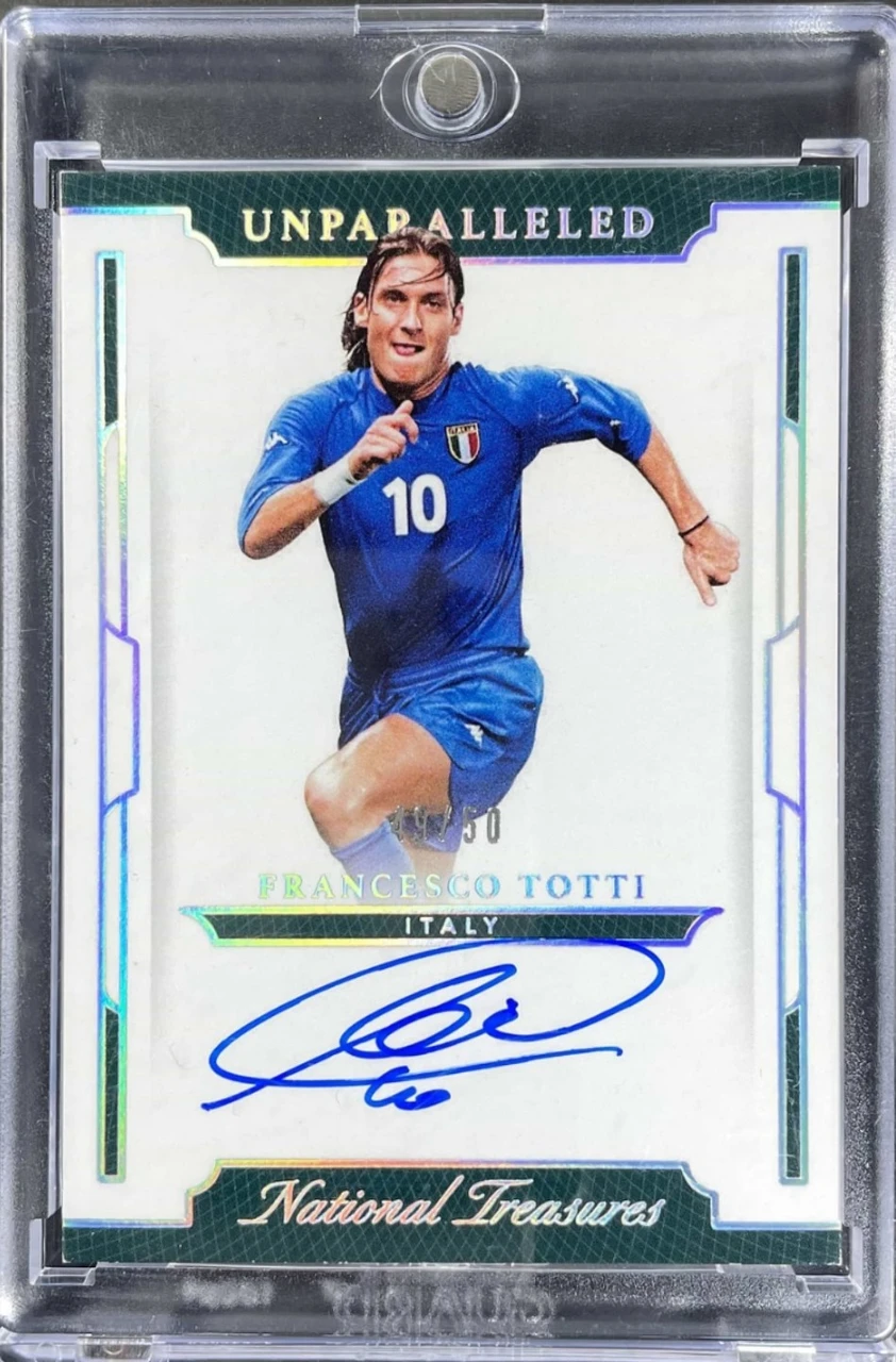 2018 Panini National Treasure Soccer Francesco Totti Unparalleled