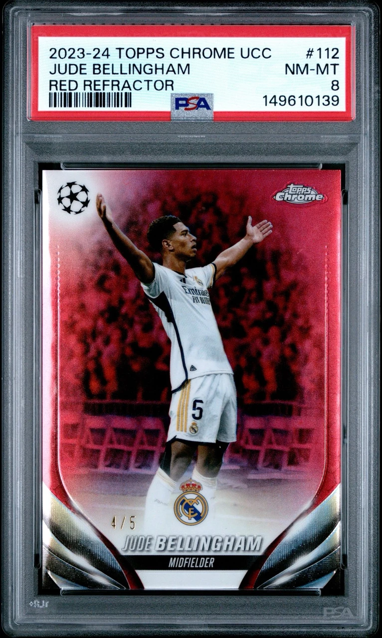 2023-24 Topps Chrome UCC Jude Bellingham Red Refractor