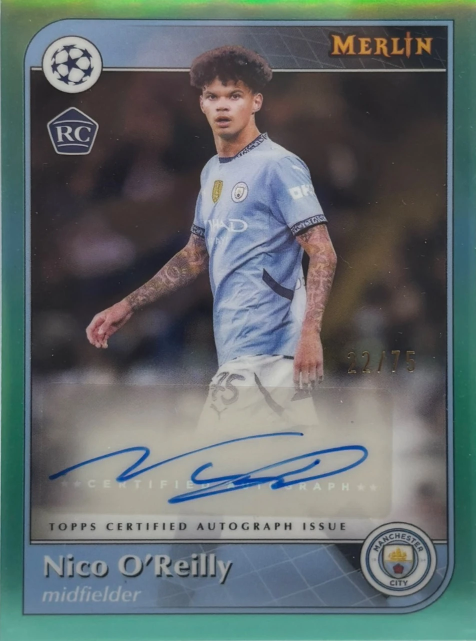 2024-25 TOPPS UCC MERLIN CHROME SOCCER　Nico O'Reilly