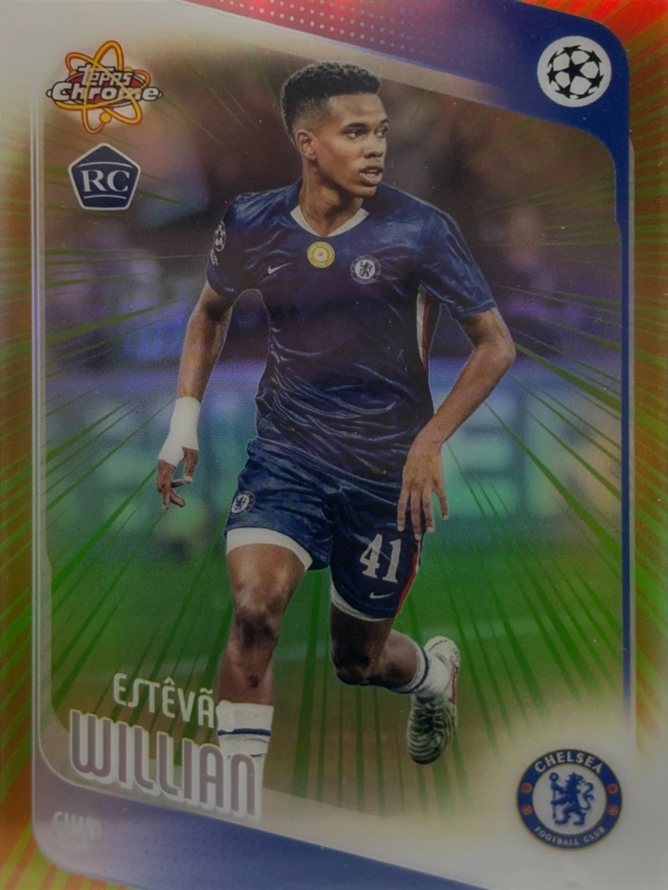 2025-26 TOPPS CHROME UCC Radiating Rookies Estevao Willian