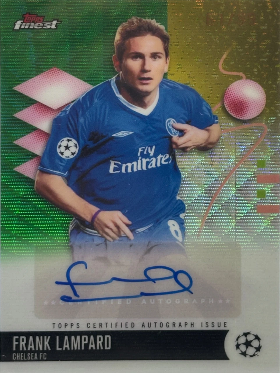 2025-26 topps finest Frank Lampard /99