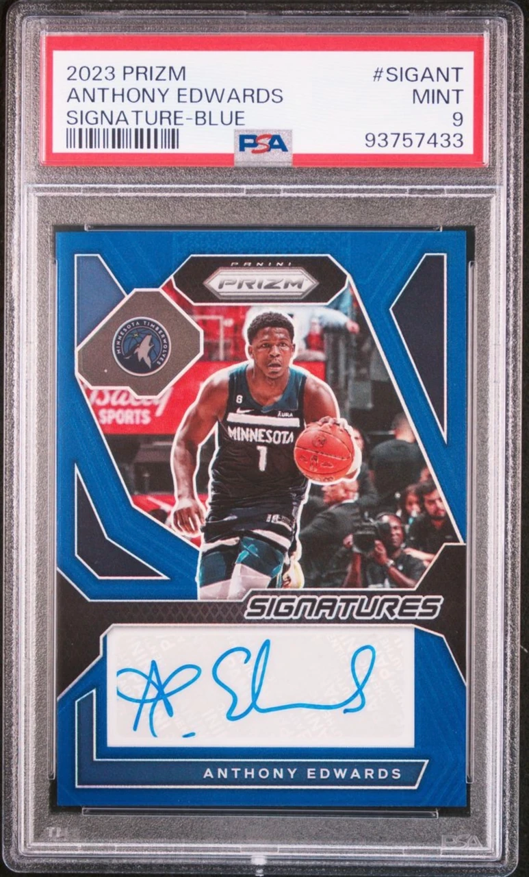 2023-24 Panini Prizm Signatures Anthony Edwards