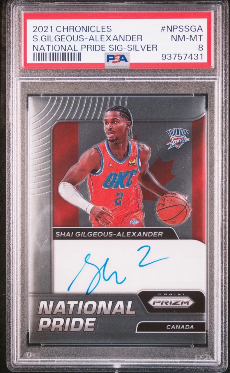 2021-22 Panini Chronicles Prizm National Pride Shai Gilgeous-Alexander