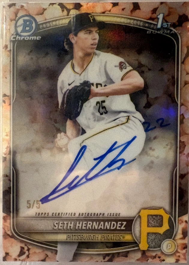 2025 Bowman Draft Seth Hernandez 1st Bowman Autograph