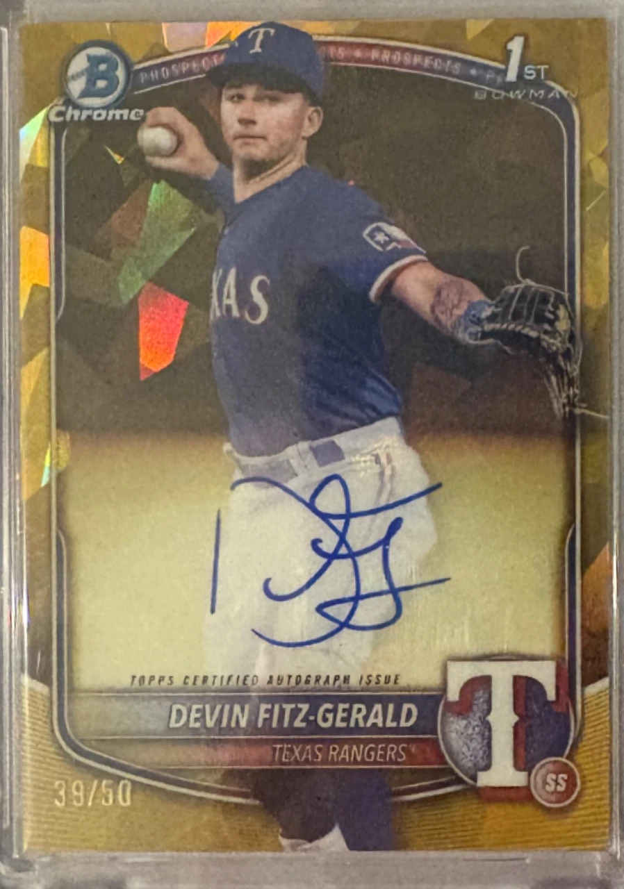 2025 Bowman Chrome Prospect Autograph Devin Fitz-Gerald