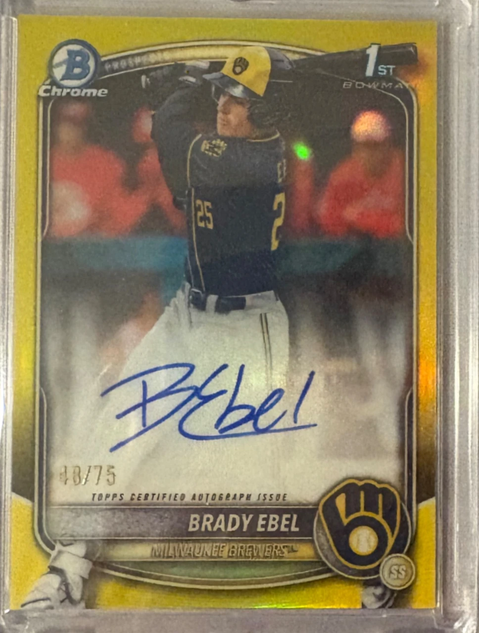 2026 Bowman Chrome Brady Ebel Prospect Autograph