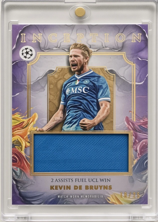 Topps Inception UEFA Club Competitions 2025/26 Kevin De Bruyne Relic
