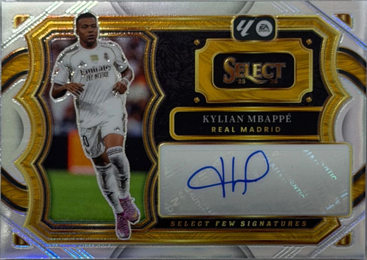 2025-26 Panini Select Kylian Mbappé Select Few Signatures