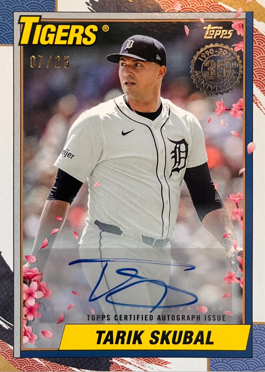 2025 Topps series2 Japan edition Tarik Skubal 35th Anniversary Autograph