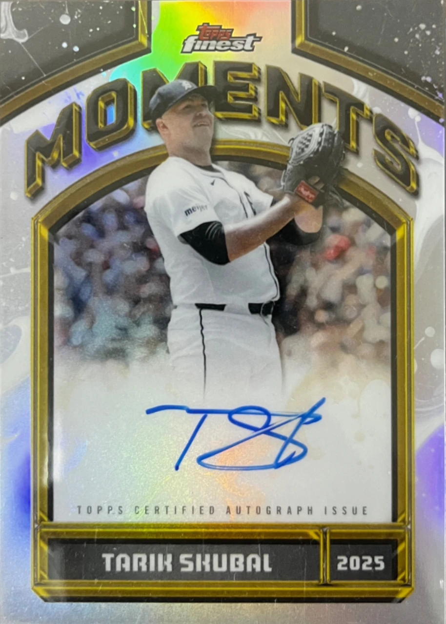 topps finest MLB 2026 tarik skubal finest moments autograph
