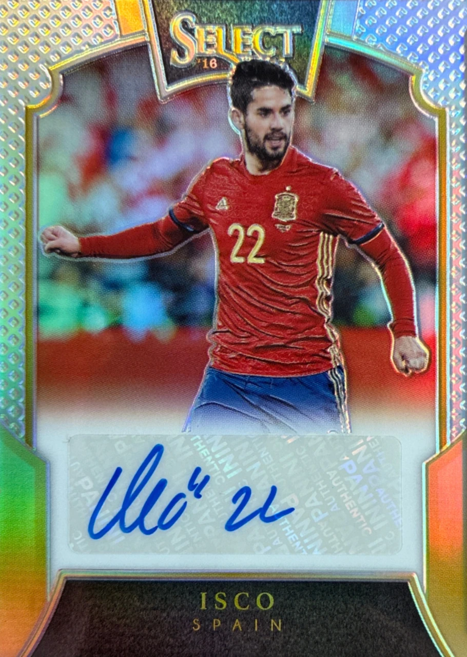2016-17 PANINI SELECT SOCCER ISCO Autograph Silver /78