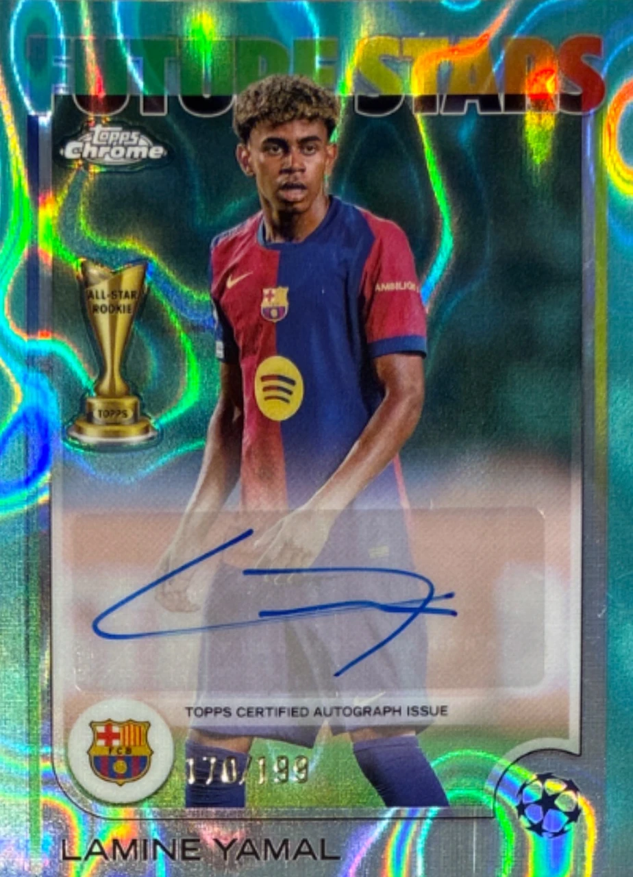 2024/25 Topps Chrome Future Stars Autograph Lamine Yamal