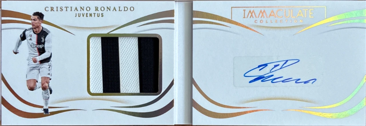 2020 PANINI IMMACULATE SOCCER CRISTIANO RONALDO Match worn patch autograph /99
