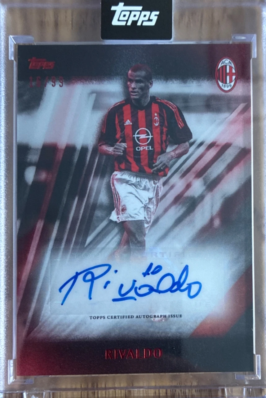 Rivaldo Topps AC Milan 125 years Autograph