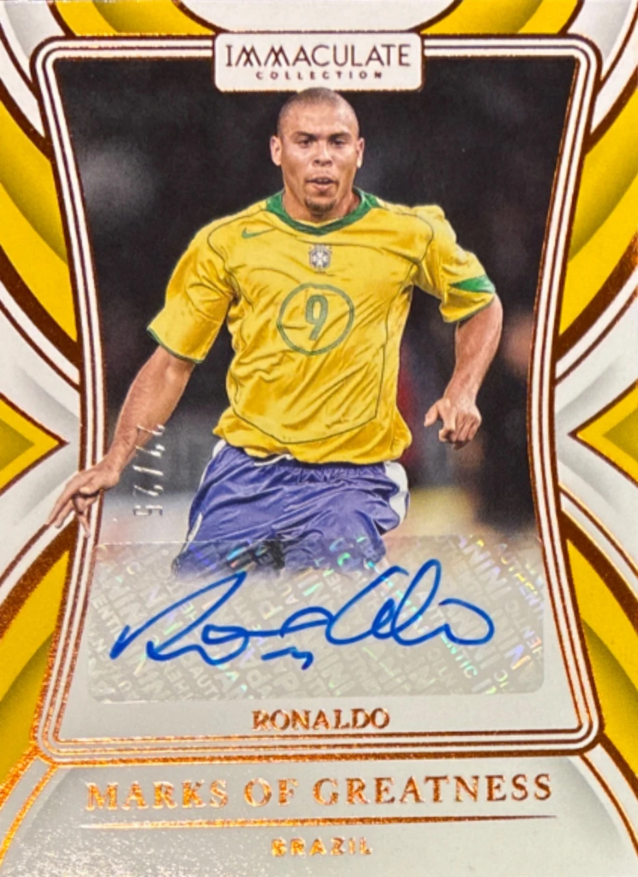 2024-25 Panini Immaculate Collection Marks of Greatness Autograph Ronaldo