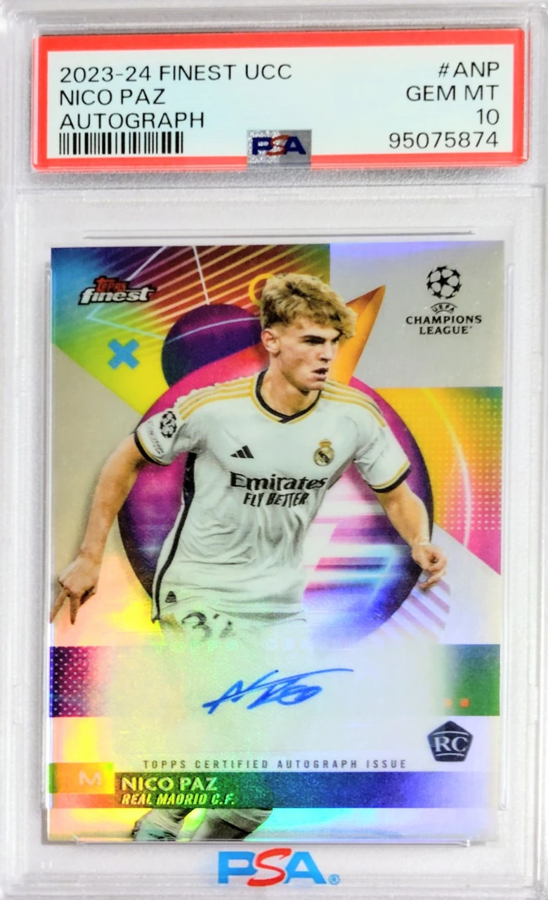 TOPPS FINEST UEFA CLUB COMPETITIONS AUTOGRAPHS #ANP NICO PAZ