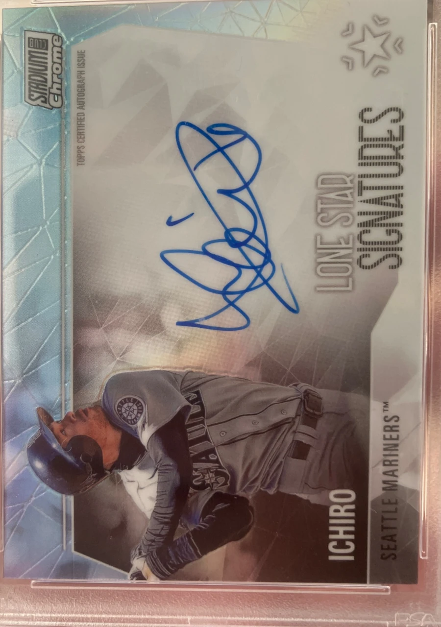 2021 Topps Stadium Club Chrome Lone Star Signatures Ichiro