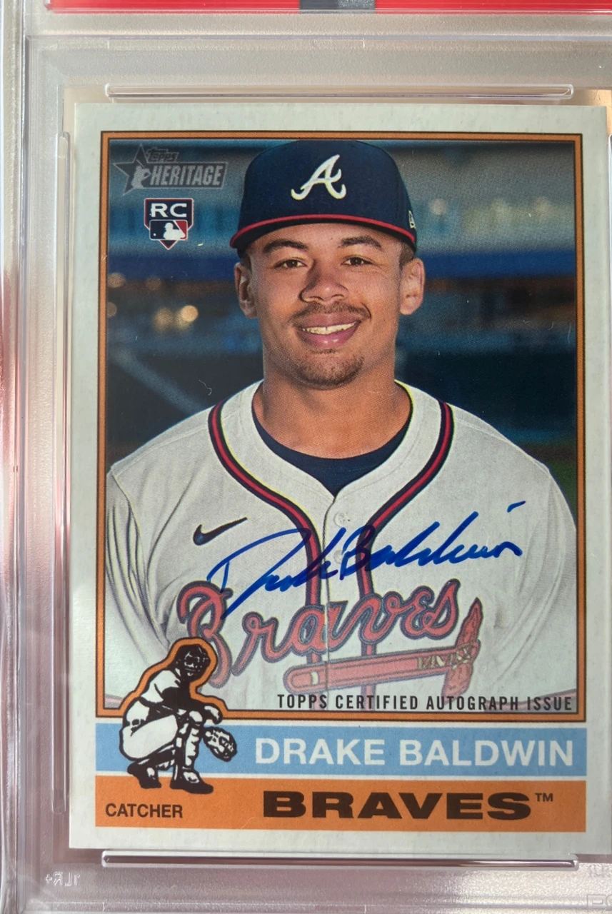 2024 Topps Heritage Drake Baldwin Real One Autograph