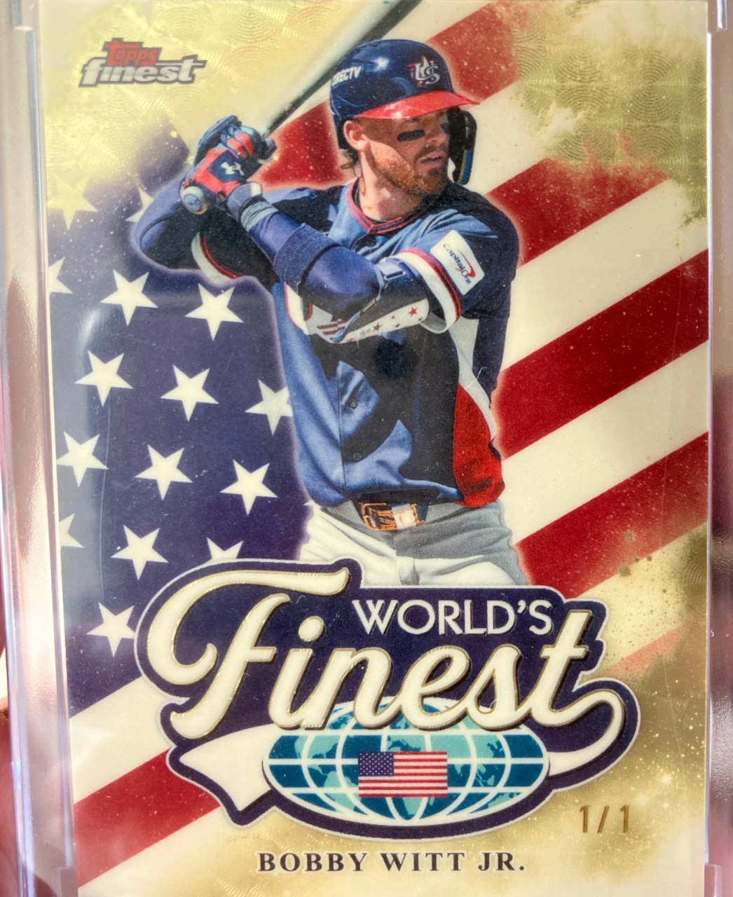 2026 Topps Finest World's Finest Bobby Witt Jr. Superfractor