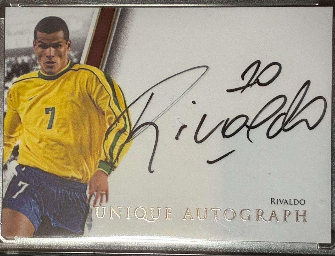 futera RIVALDO unique autograph 01/01