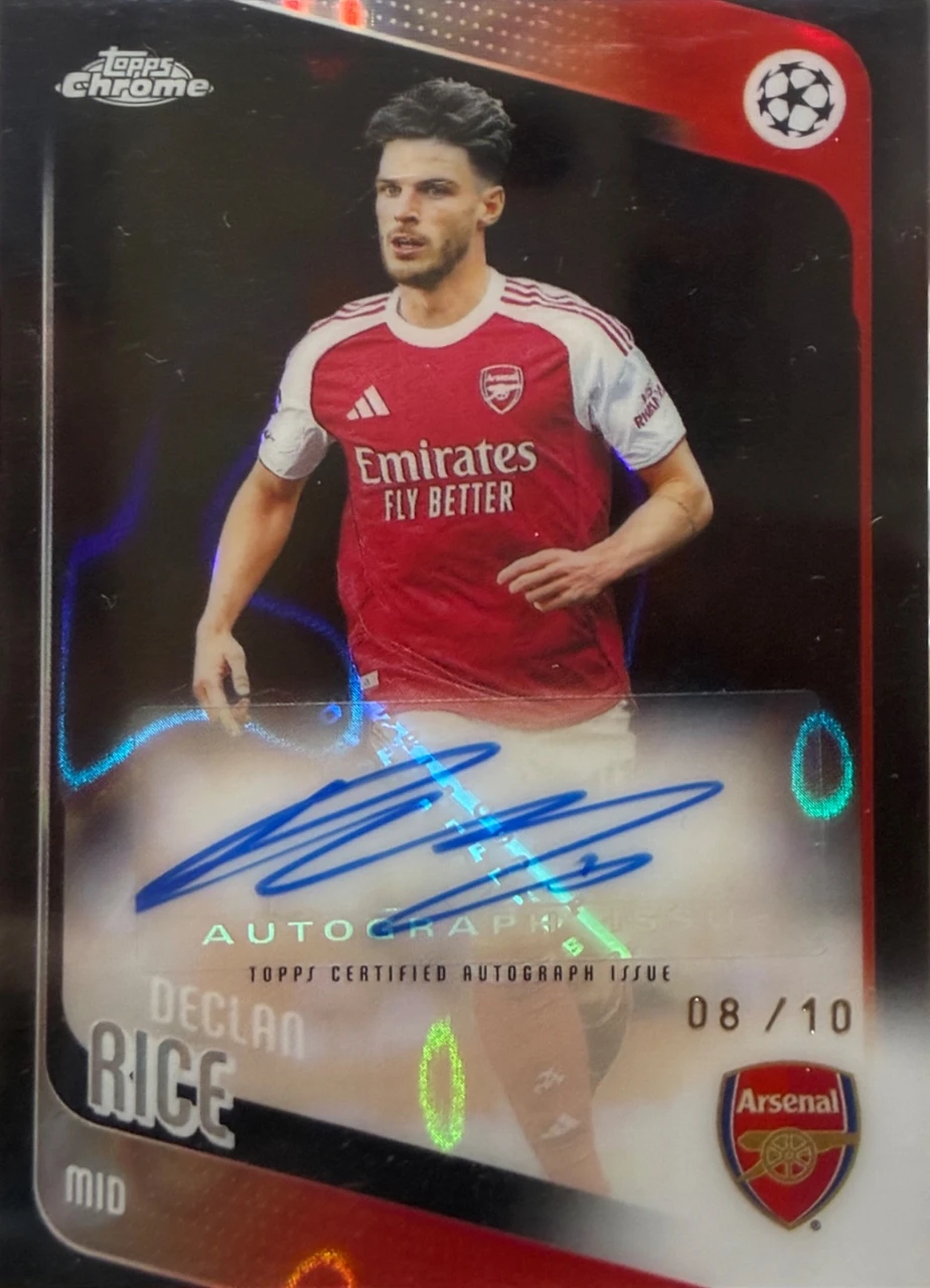 2023-24 Topps Chrome Declan Rice Autograph