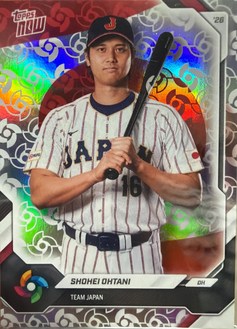 2026 TOPPS NOW WORLD BASEBALL CLASSIC TEAM JAPAN JP01 SHOHEI OHTANI WORLD BASEBALL CLASSIC LOGO