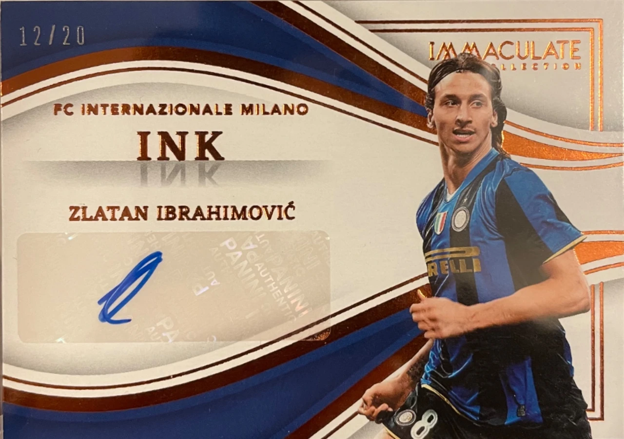 2022-23 Panini Immaculate Collection Zlatan Ibrahimović Ink