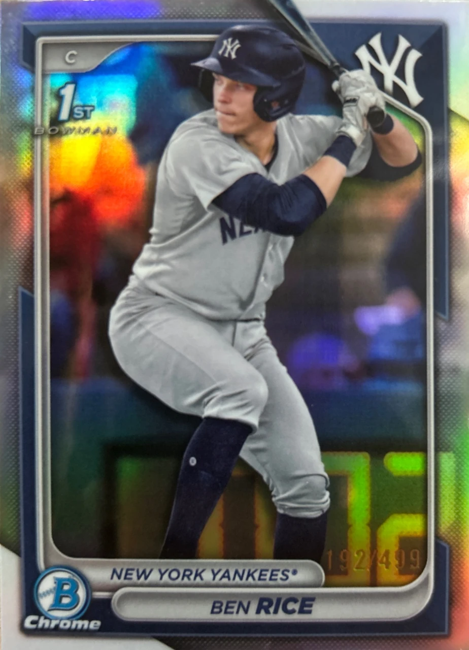 2024 Bowman Chrome Ben Rice 1st Bowman Refractor