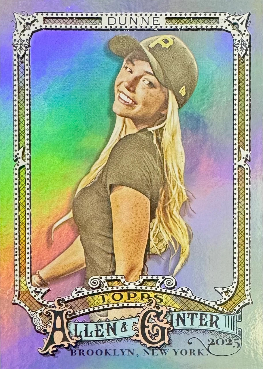 2025 Topps Allen & Ginter Baseball_#225_Base Cards - Livvy Dunne_Silver Portrait