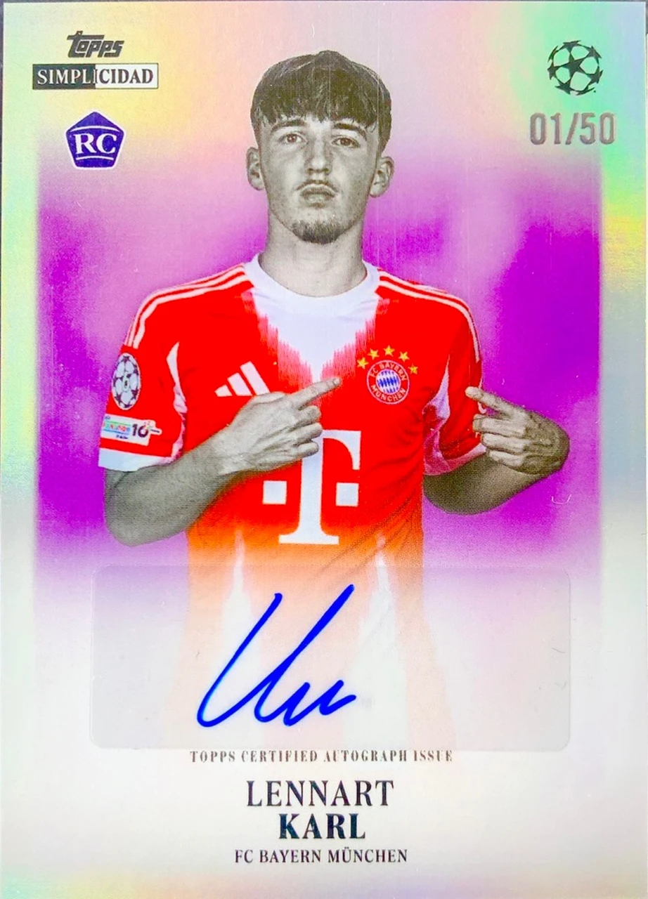 2025/26 Topps Simplicidad Lennart Karl Autograph image variation 1/50