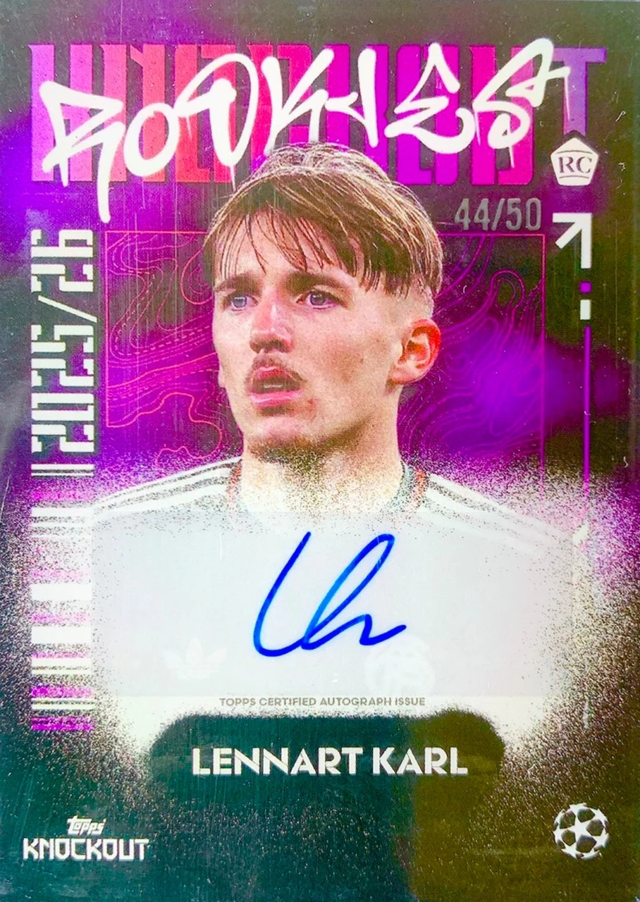 2025/26 Topps Knockout Lennart Karl Autograph /50