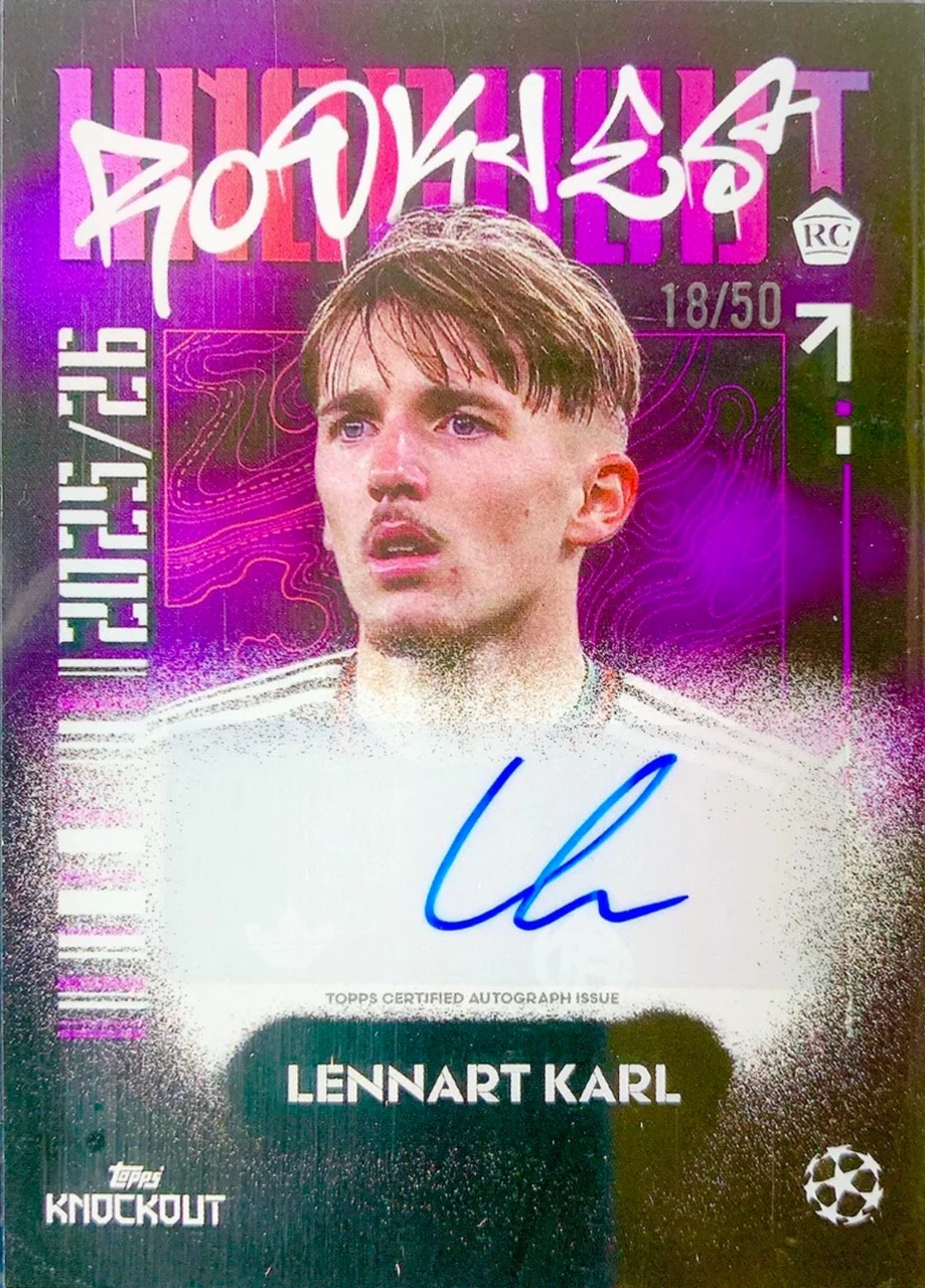 2025/26 Topps Knockout Lennart Karl Autograph /50