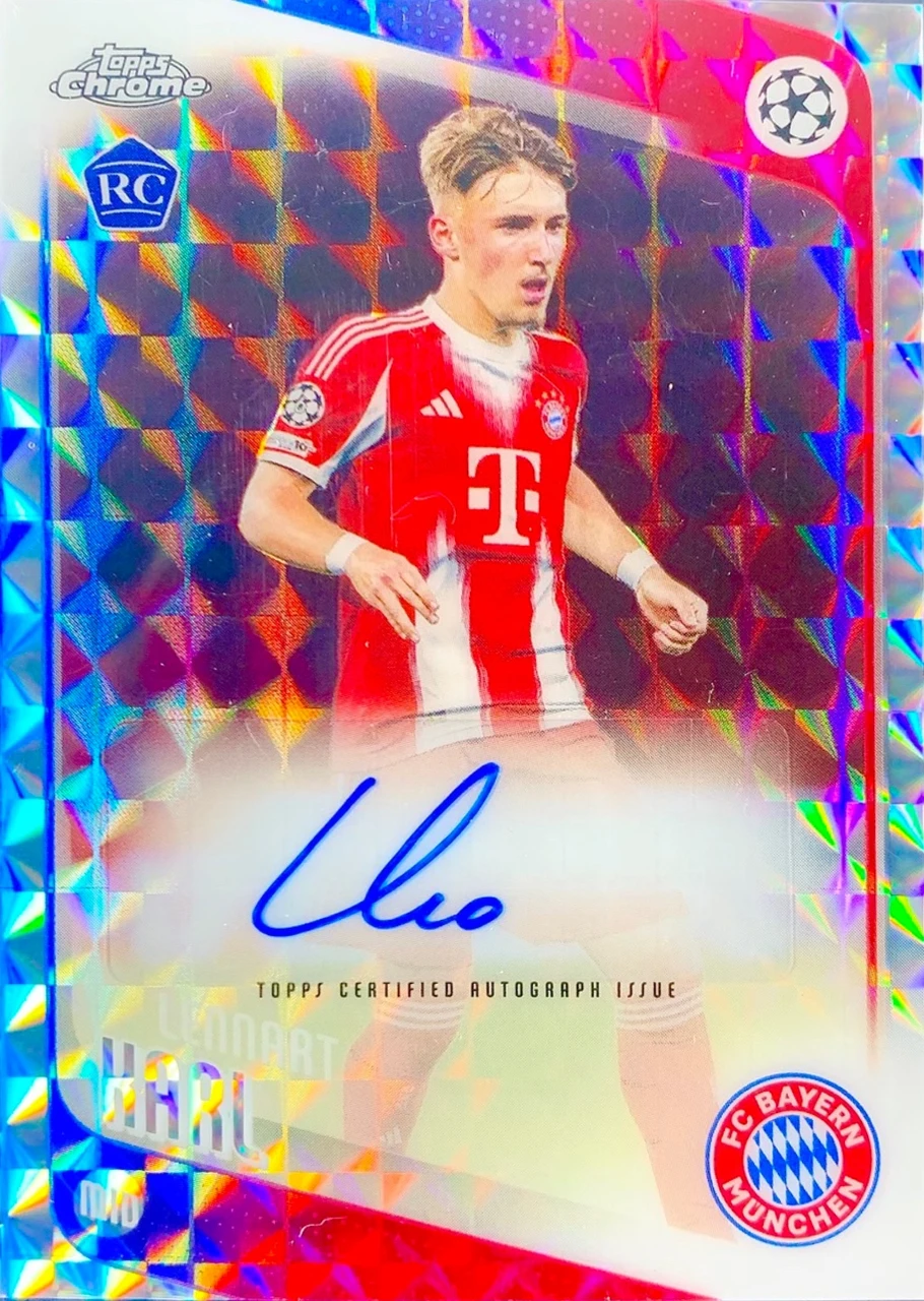 2025/26 Topps Chrome UEFA Club Competitions Lennart Karl Autograph