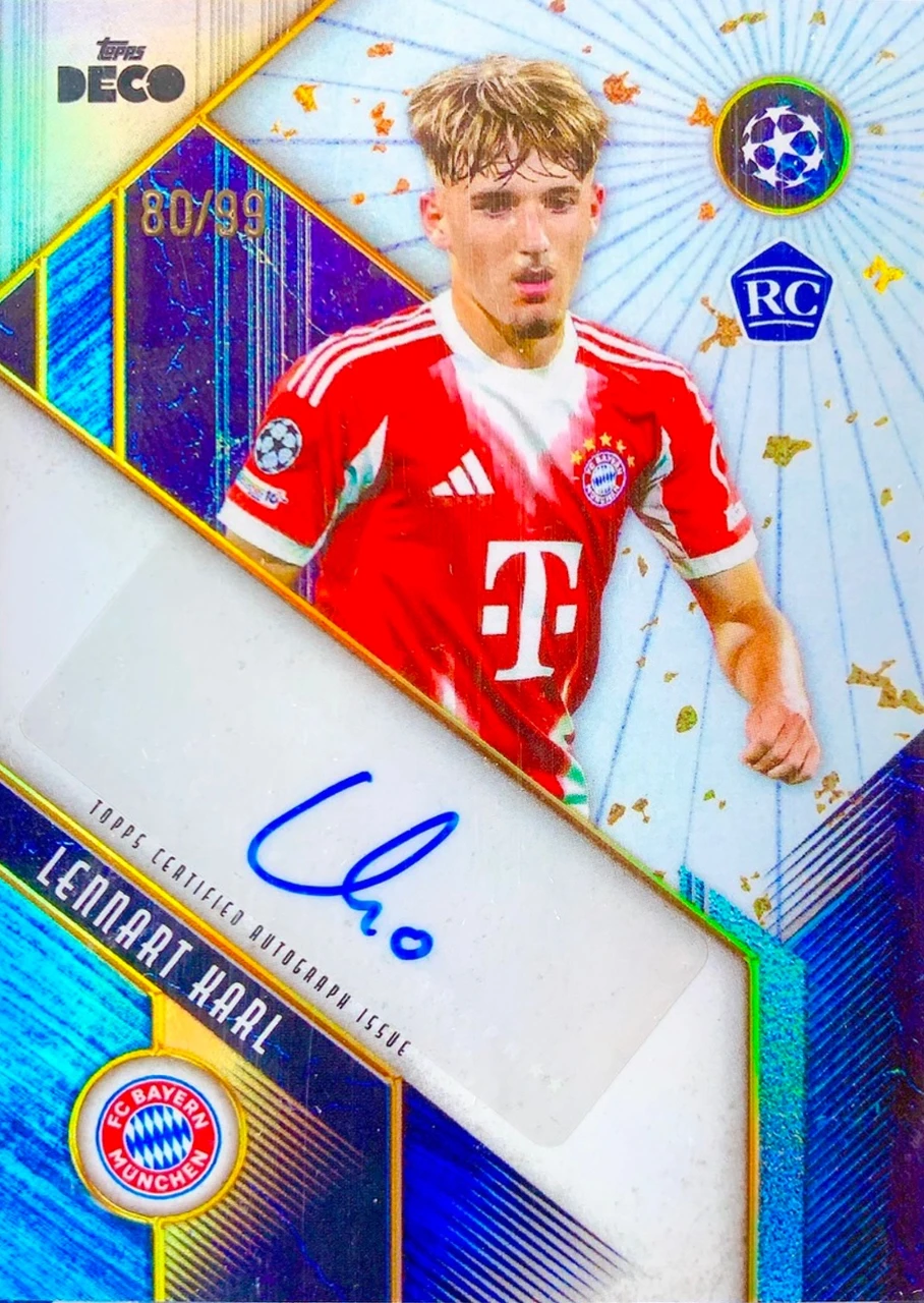 Lennart Karl / 2025/26 / Topps / Topps UEFA Club Competitions Deco / 80/99
