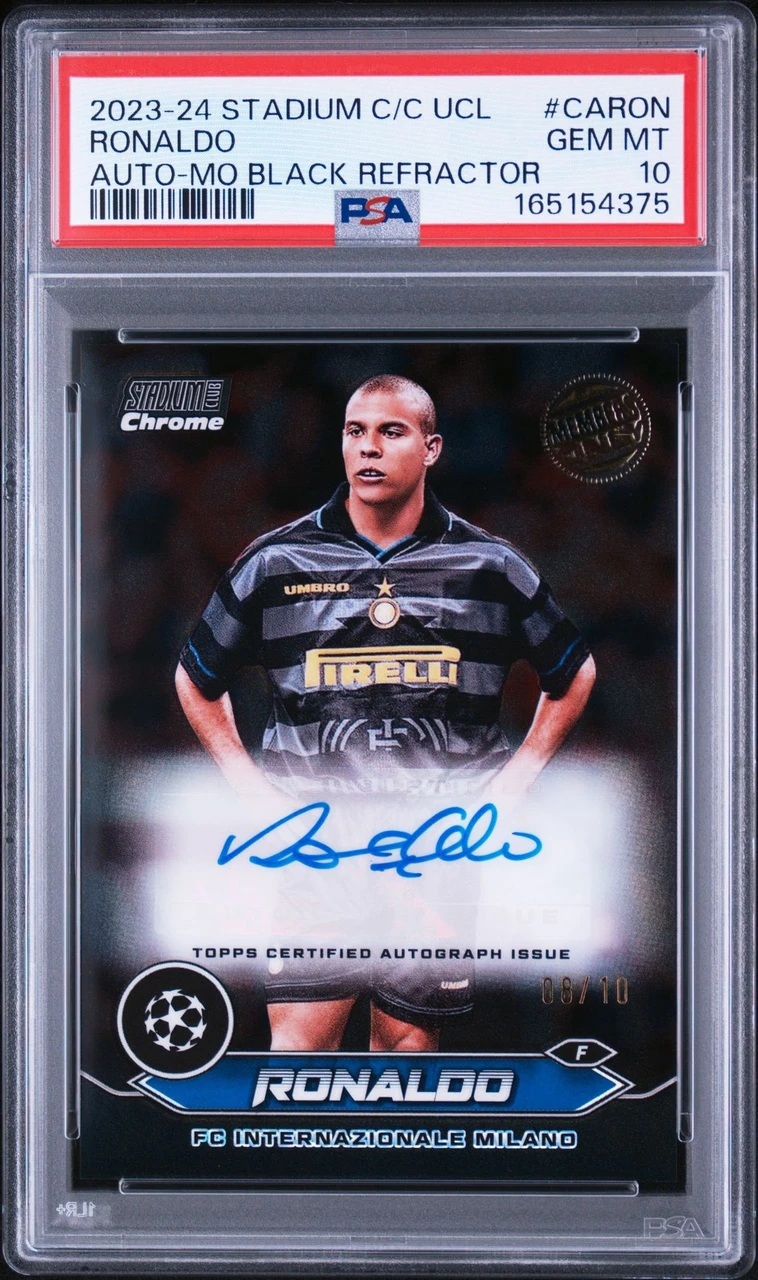 2023-24topps stadium club ucl Ronaldo /10 PSA10