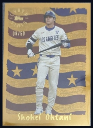 傾きと余白を整えた大谷翔平カードの画像。